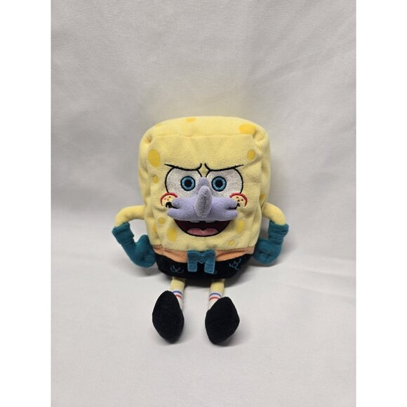 Ty Beanie Baby SpongeBob Mermaid Man Plush 2006- Flawed See Description - Picture 15 of 16